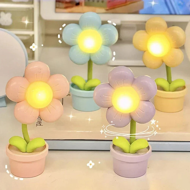 Cute Flower Night Light for Children – LED Table Lamp in Flower Design for the Children&