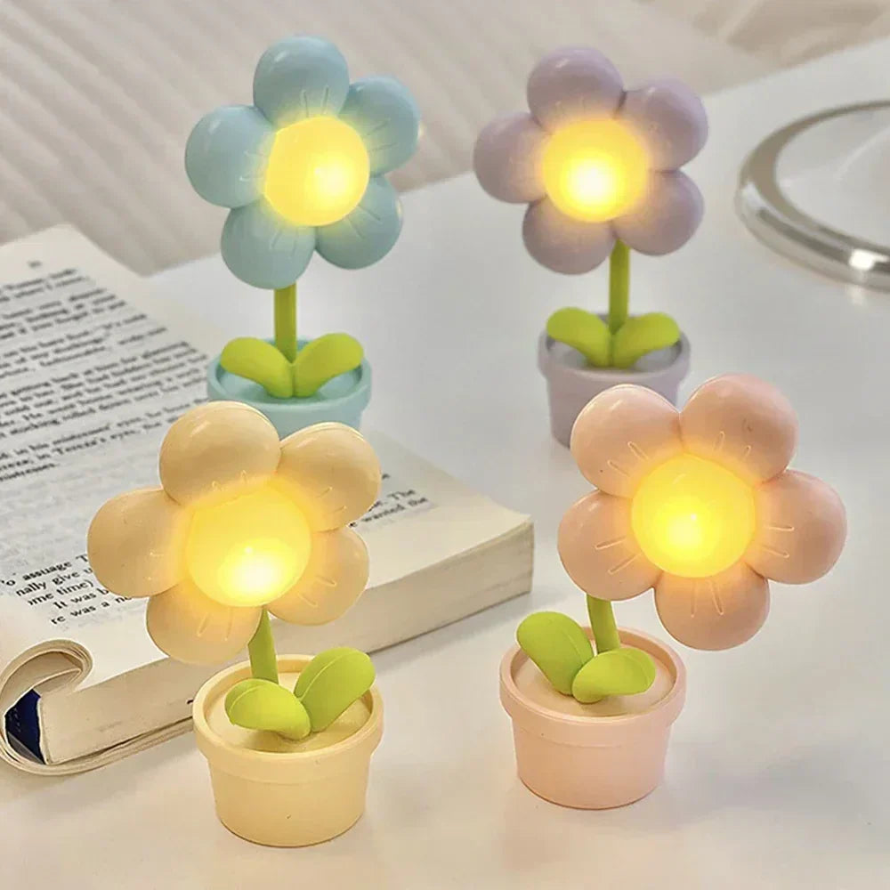 Cute Flower Night Light for Children – LED Table Lamp in Flower Design for the Children&