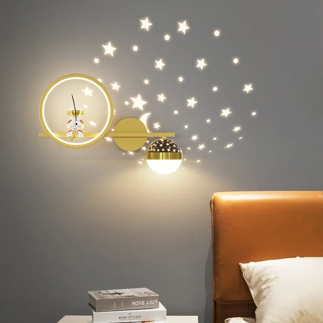 Stylish wall lamp for the cozy nights of children