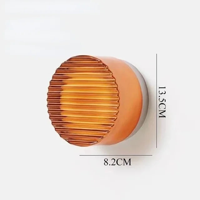 Modern round wall lamp for atmospheric elegance