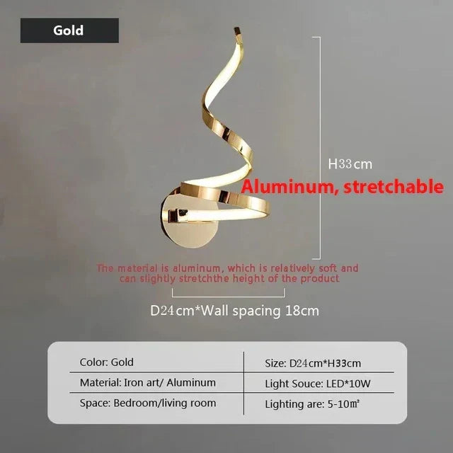 SpiralGlow - Spiral LED Wall Lights