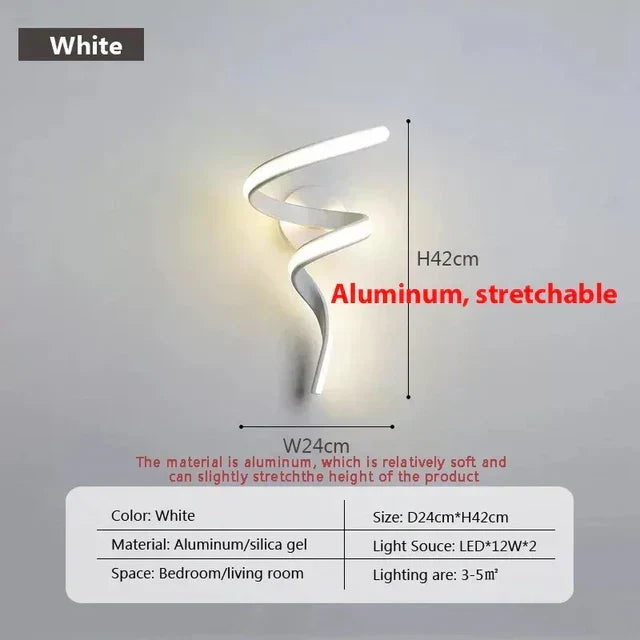 SpiralGlow - Spiral LED Wall Lights