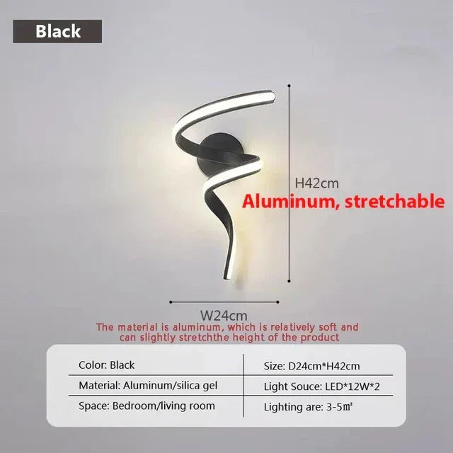 SpiralGlow - Spiral LED Wall Lights