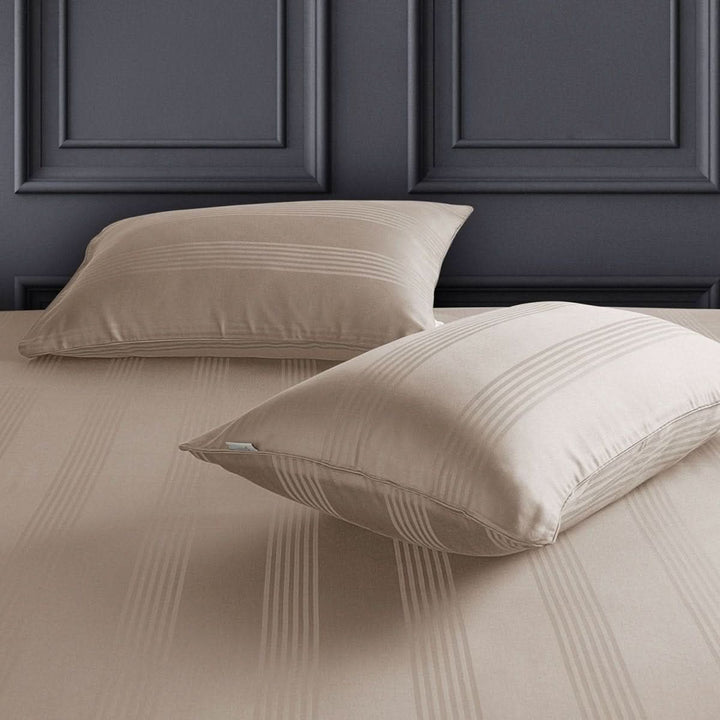 Nordéa PureCotton Pillowcases | 100% Cotton | Soft, Breathable &amp; Durable | Timeless Elegance for Restful Sleep