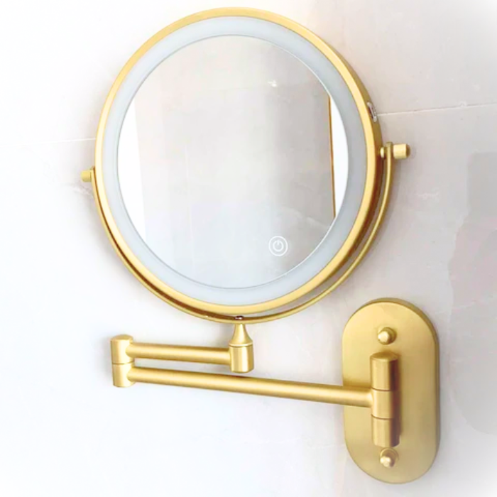 Cosmetic Mirror VisoGlow | 3 Light colors | 3x Magnification | Wireless &amp; Rechargeable