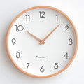 Nordic Minimalist Wood Silent Wall Clock