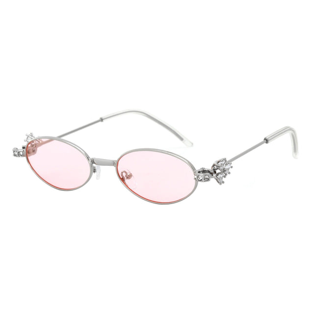 Women's Designer Sunglasses with elegant, mirrored frame and stylish embellishments