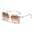 Women elegant square sunglasses with mirrored lenses