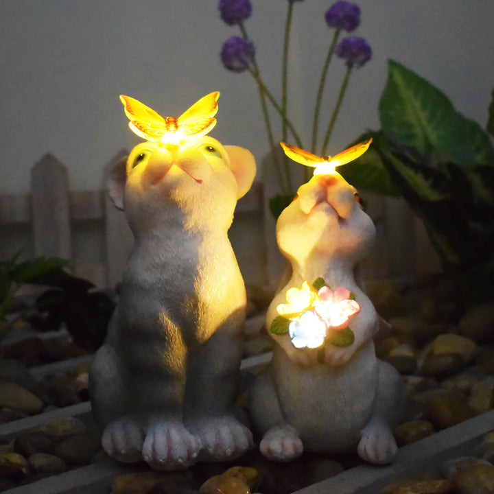 Solar Powered Succulent Turtle Garden Planter Night Light Ornament