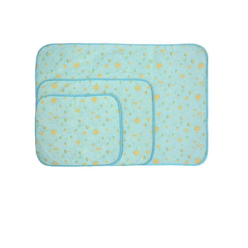Unisex nan self-cooling pet cooling mat with pressure-activated gel core and non-slip bottom