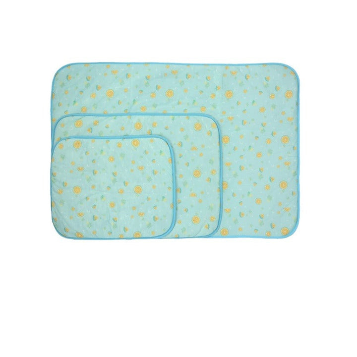 Unisex nan self-cooling pet cooling mat with pressure-activated gel core and non-slip bottom