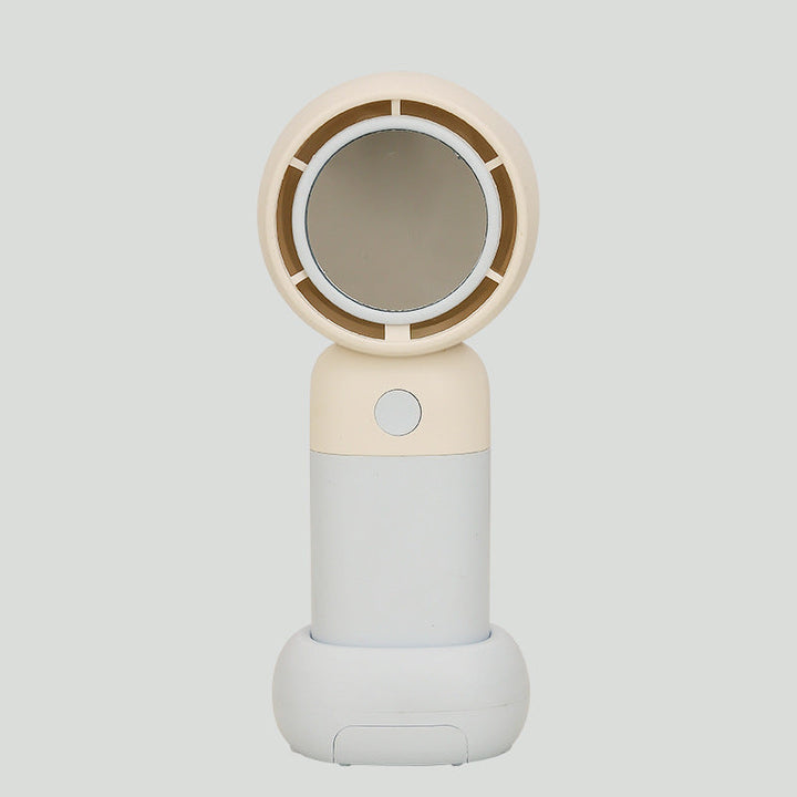 Women Portable Handheld Fan with Integrated Mirror