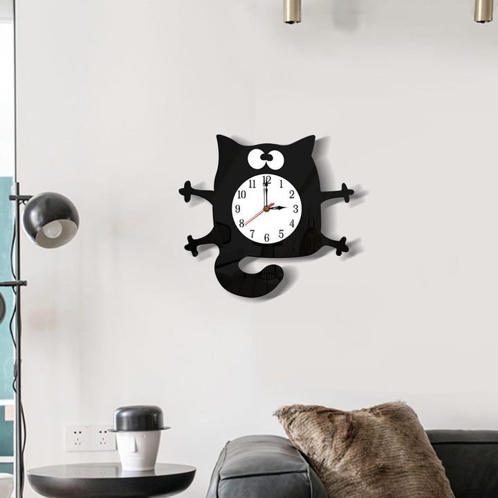 Silent Cat Wall Decoration Clock for Children&