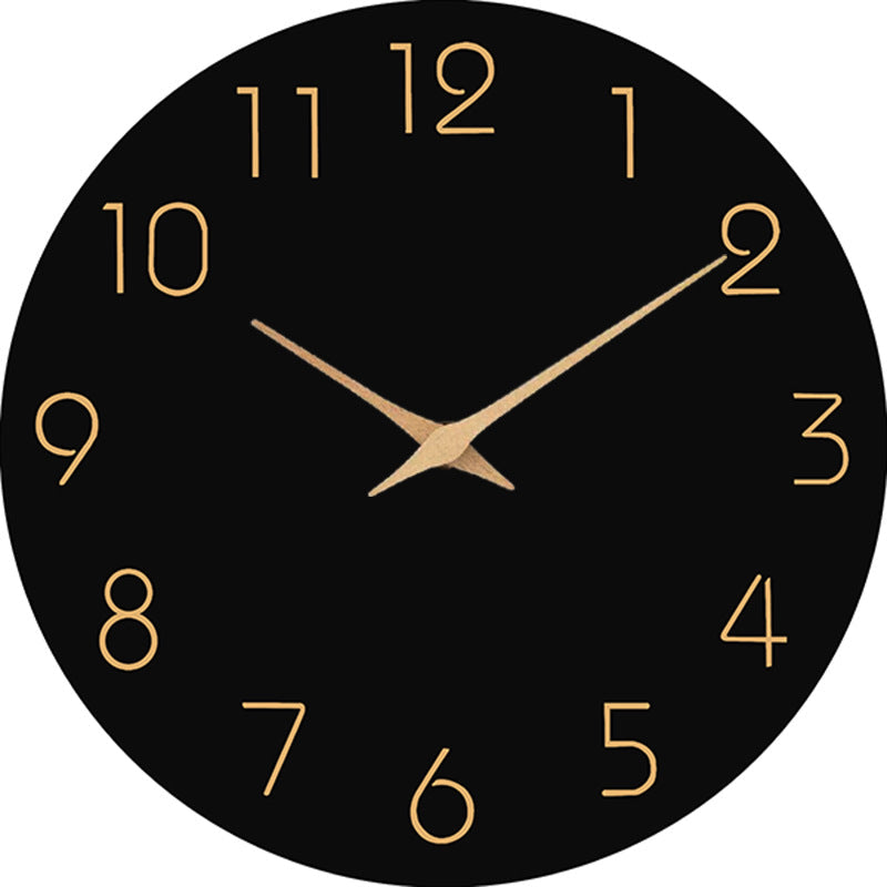 Simple colored Silent Wall Clock 12 Inch