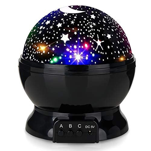Soothing Night Light Ball with Star Projection
