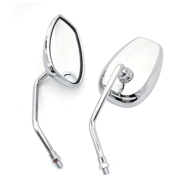 Motorcycle rearview mirror with adjustable arm and high-reflective surface