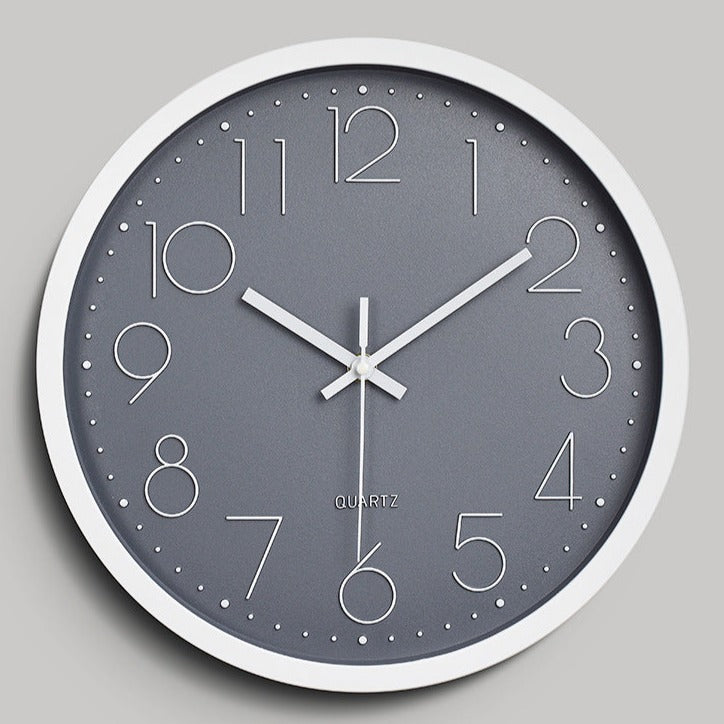 Simple Design 3D Silent Classroom Wall Clock 30 cm