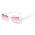 Ladies stylish square sunglasses with mirrored lenses