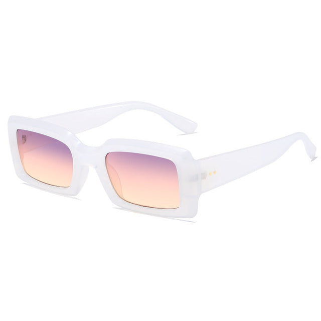 Ladies stylish square sunglasses with mirrored lenses