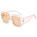 Women modern square sunglasses with mirror lenses