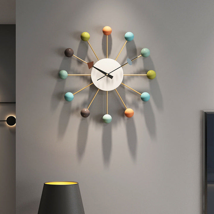 Decorative large silent wall clock for the living room 21 inches