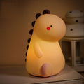 Squishy Silicone Blushing Dinosaur LED Night Light - Perfect Gift for Children and Girls