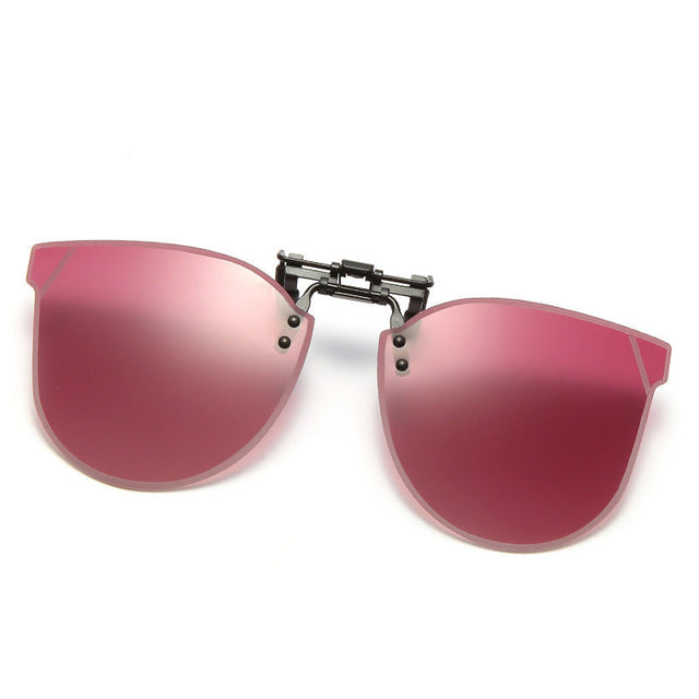 Women's fashionable sunglasses in a futuristic design with mirrored lenses