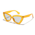 Women's Cat-Eye Sunglasses with Mirrored Lenses and Sturdy Frame