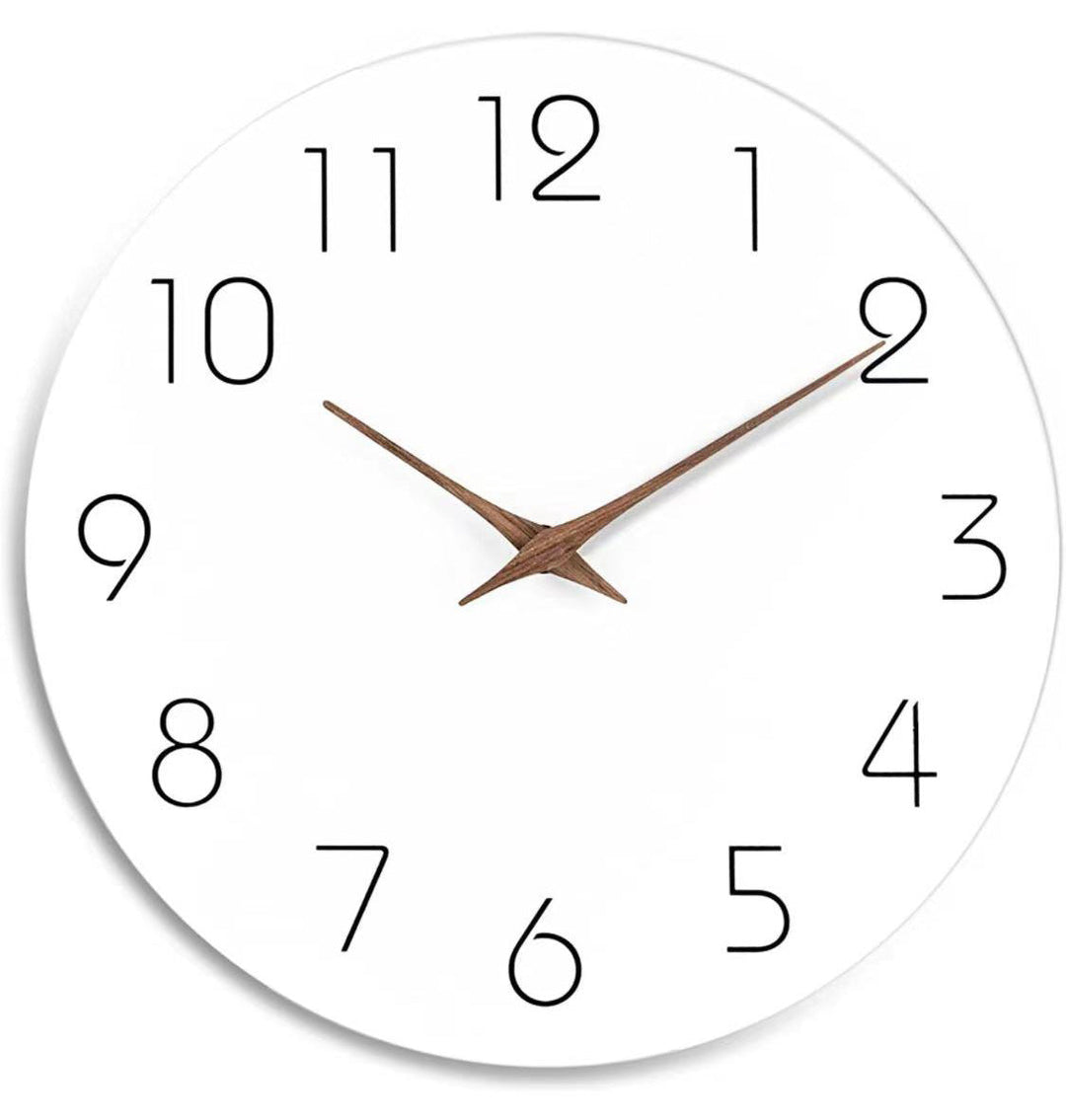 Simple colored Silent Wall Clock 12 Inch