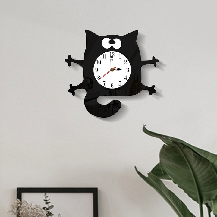 Silent Cat Wall Decoration Clock for Children&