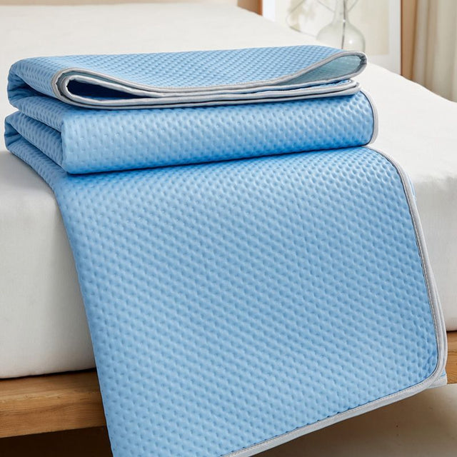 Unisex nan cooling mattress topper with breathable pressure relief and non-slip bottom