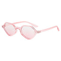 Women's Geometric Design Sunglasses with Mirrored Lenses