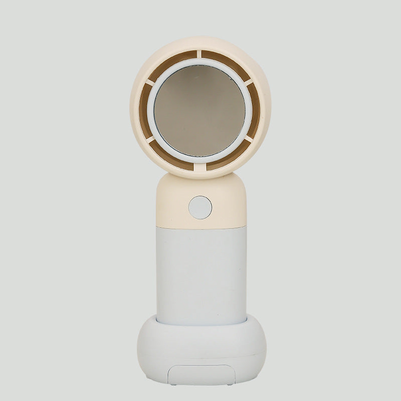 Women Portable Handheld Fan with Mirror