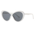 Women Cat-Eye Sunglasses with Mirrored Lenses