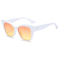 Women extravagant Cat-Eye sunglasses with mirrored lenses