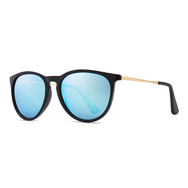 Women's fashionable and elegant sunglasses with high-quality plastic frame and mirrored lenses