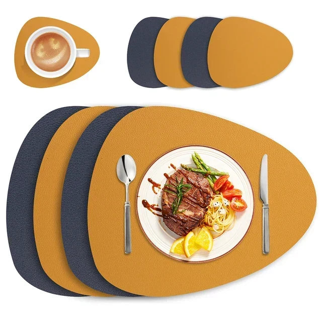 Irregular Placemat Leather