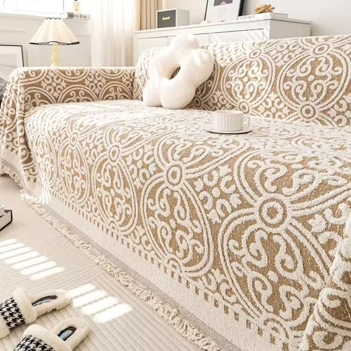 Ornamental Jacquard Sofa Cover