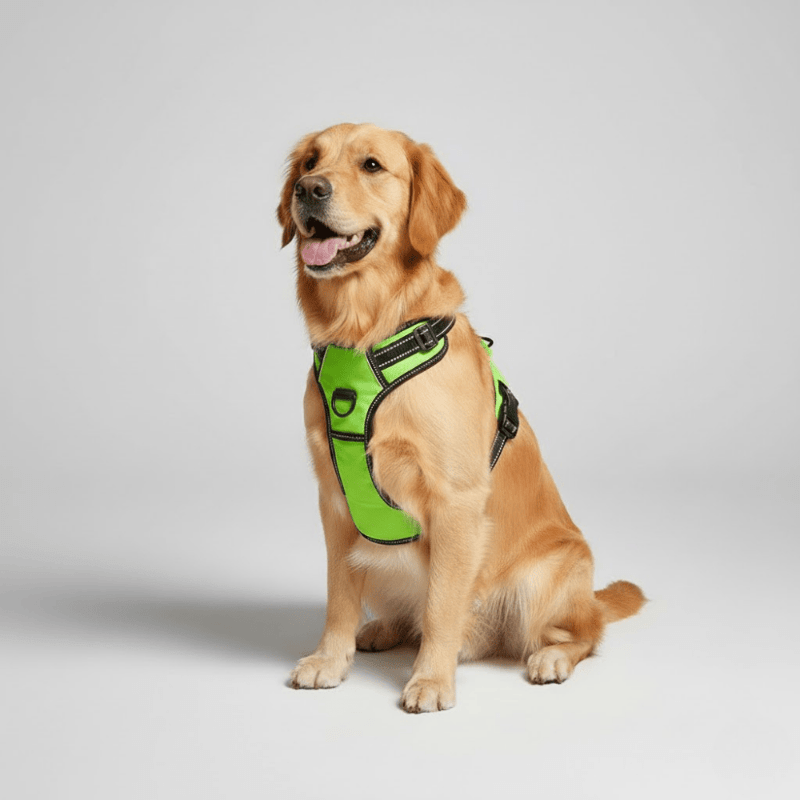 Reflective, breathable dog harness for small and large dogs