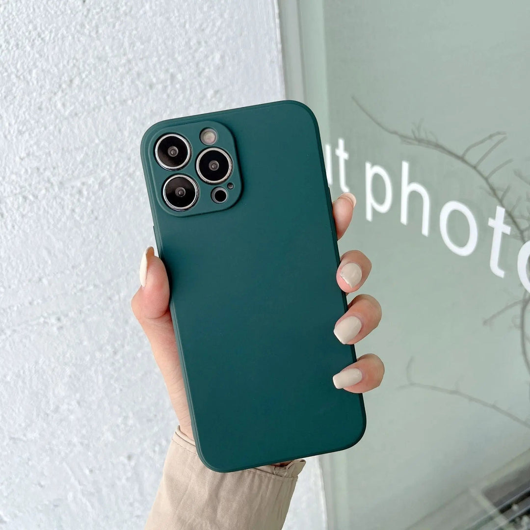 Pastel Solid color Silicone iPhone Case