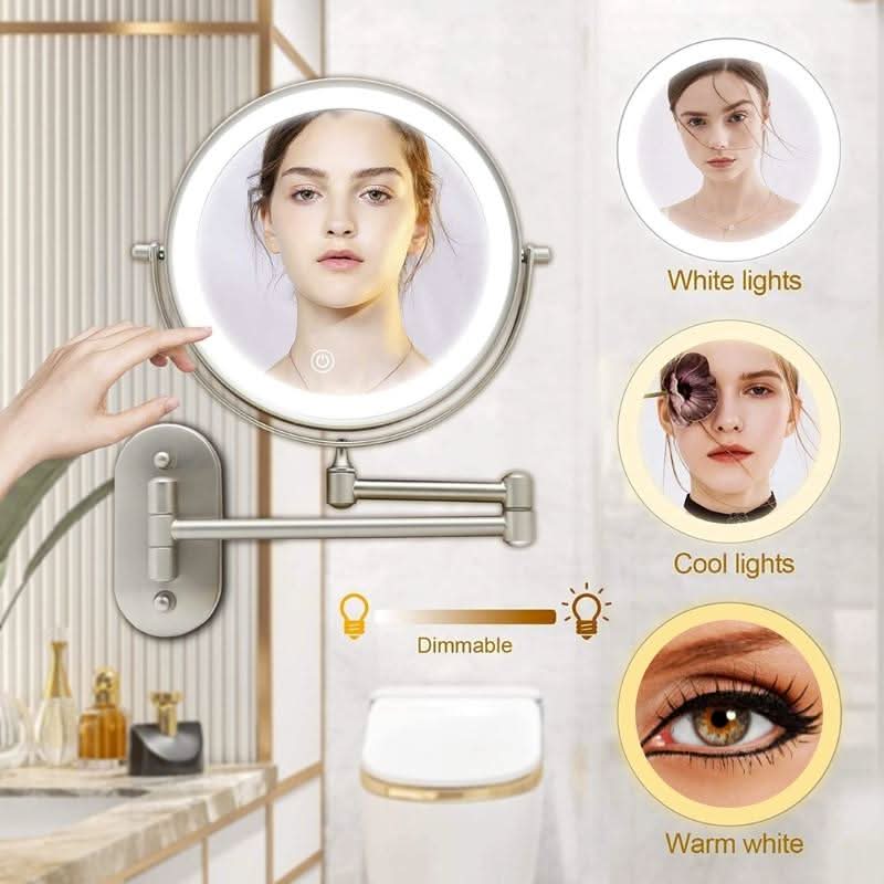 LUXMIRROR – Deluxe Golden Makeup Mirror