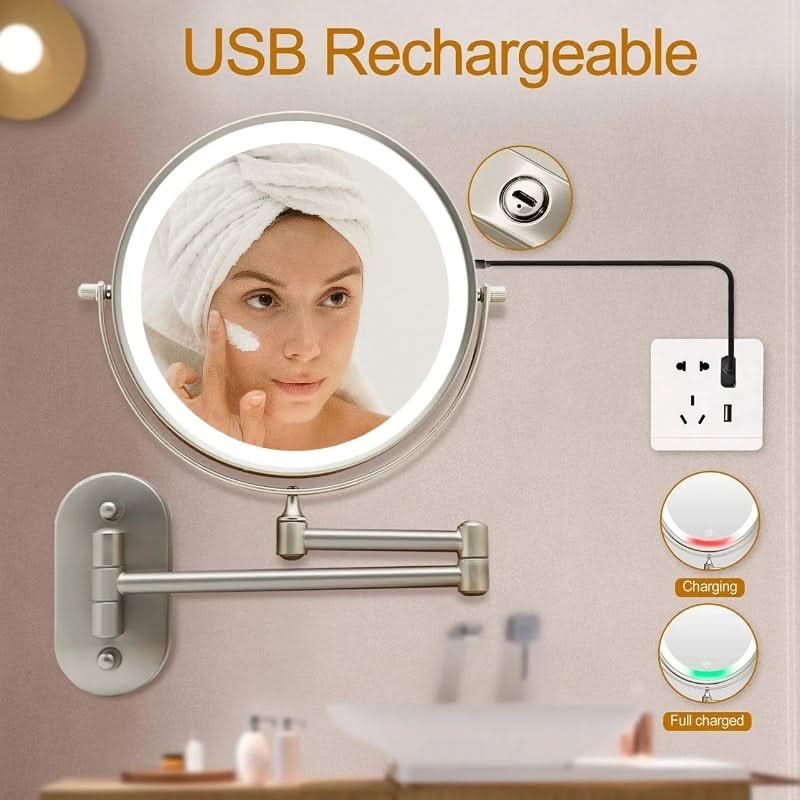 LUXMIRROR – Deluxe Golden Makeup Mirror