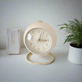 Retro Vintage Style Gold Accent Alarm Clock