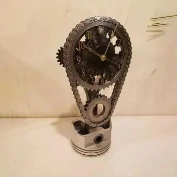 Watch chain with movement - Silent rotating table clock