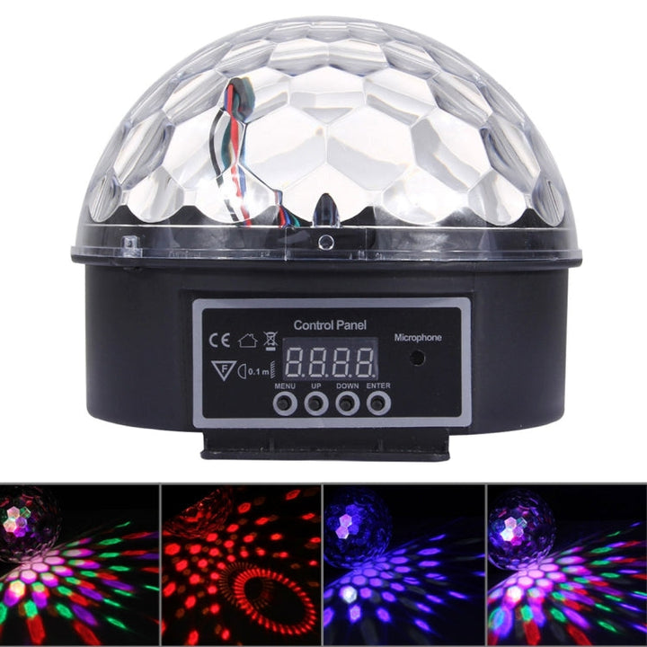 Digital LED RGB Crystal Magic Ball Stage Effect Light, DMX Party Disco DJ Bar colored Pattern Lighting