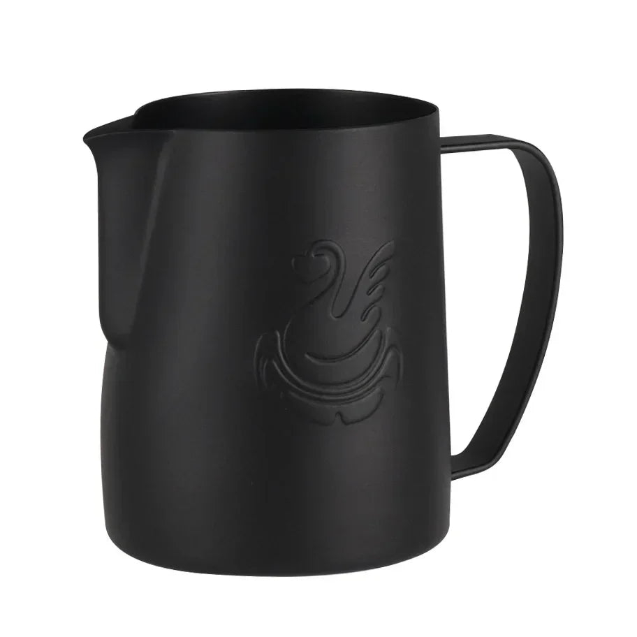 600ml stainless steel coffee pot milk frother cup cream maker espresso latte art tool elegant swan