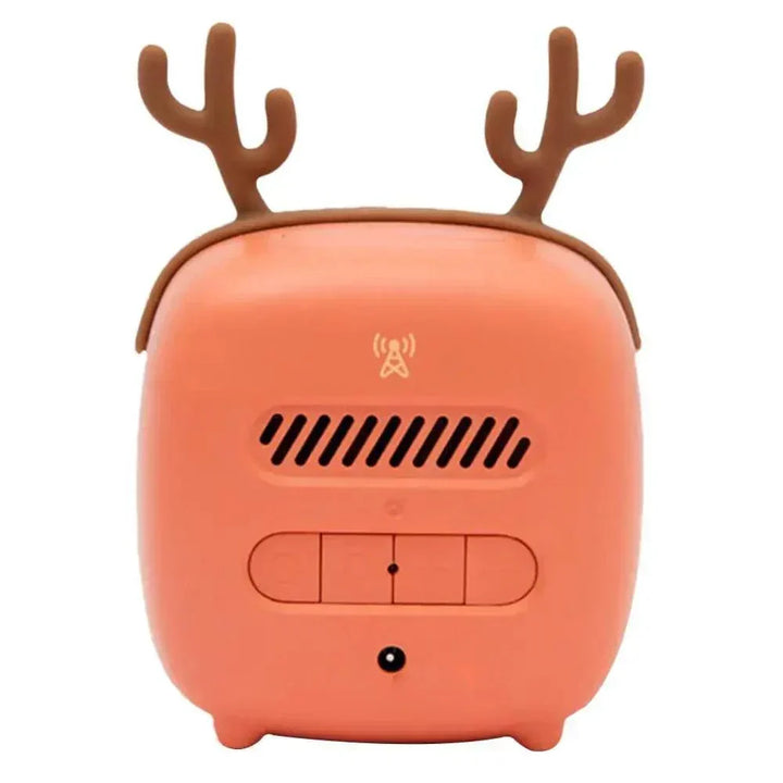 Cartoon Bunny LED Alarm Clock with Night Light – Rechargeable, Cute Digital Display for Kids &amp; Bedrooms