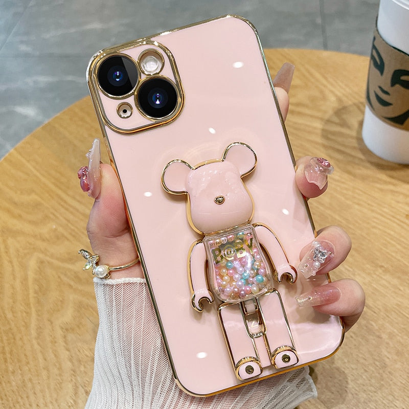 Bear Lover colorful 3D Doll Phone Case