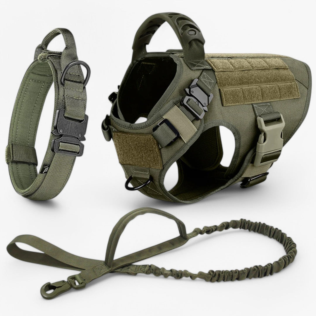 KrachtGrip Dog Harness – Adjustable Tactical Harness for Training &amp; Walks