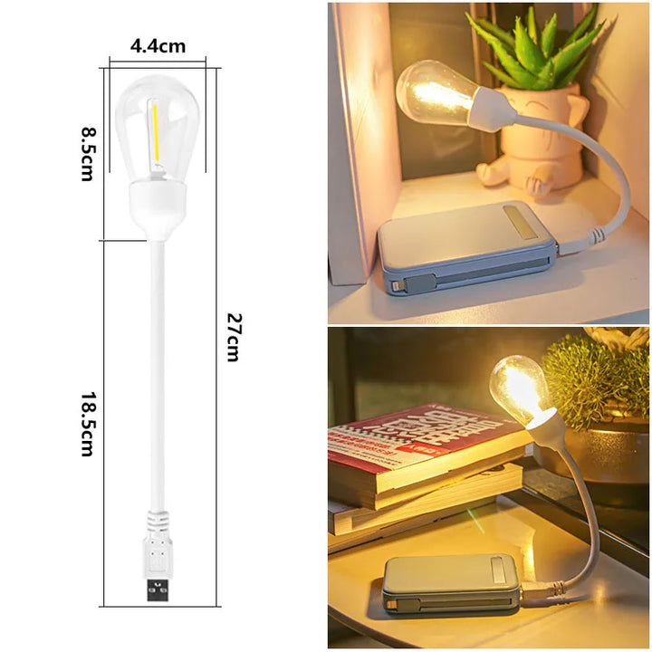 USB LED Rotating Night Light – Flexible Reading Light for On-the-Go |